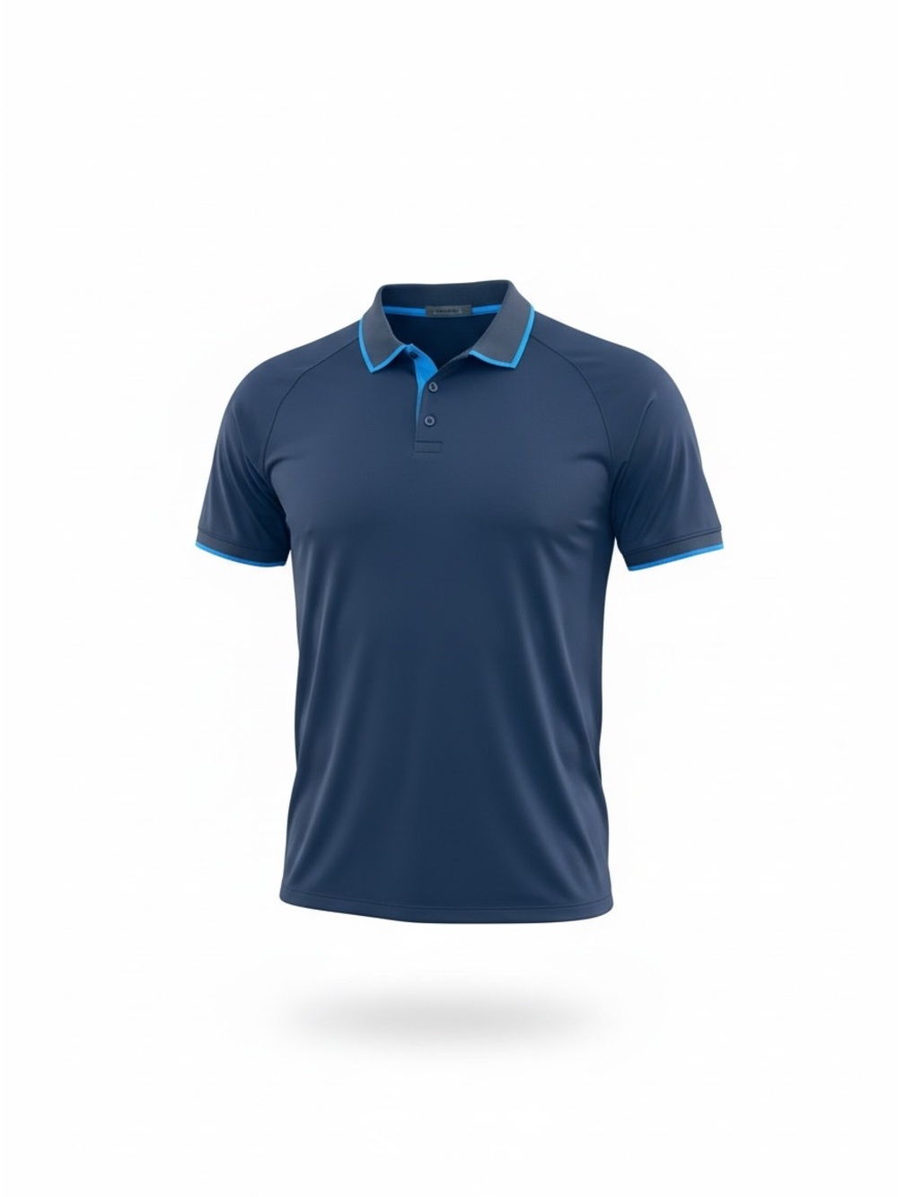 G/FORE Navy Polo with Light Blue Trim
